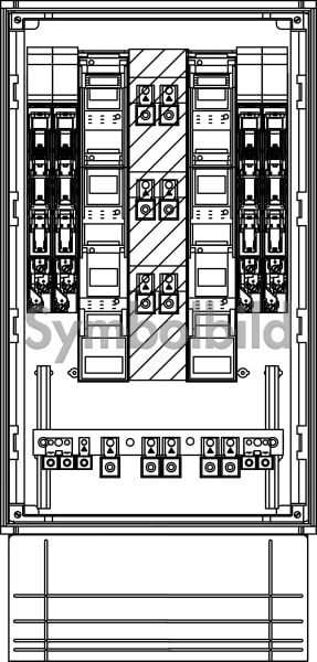 ELSTA - KVS E4M-6NHS00/185-1NHS2/3 Netz NÖ m. angefl. Sockel 250mm