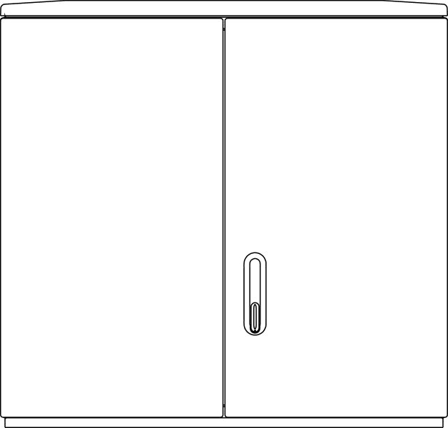 ELSTA - Polyesterschrank KVS F6 1080/320 + MPL (6mm)