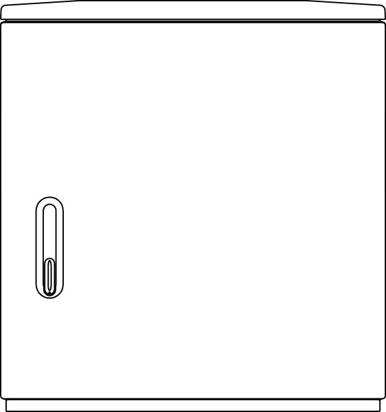 ELSTA - Polyesterschrank KVS F5 850/320 + MPL (6mm)