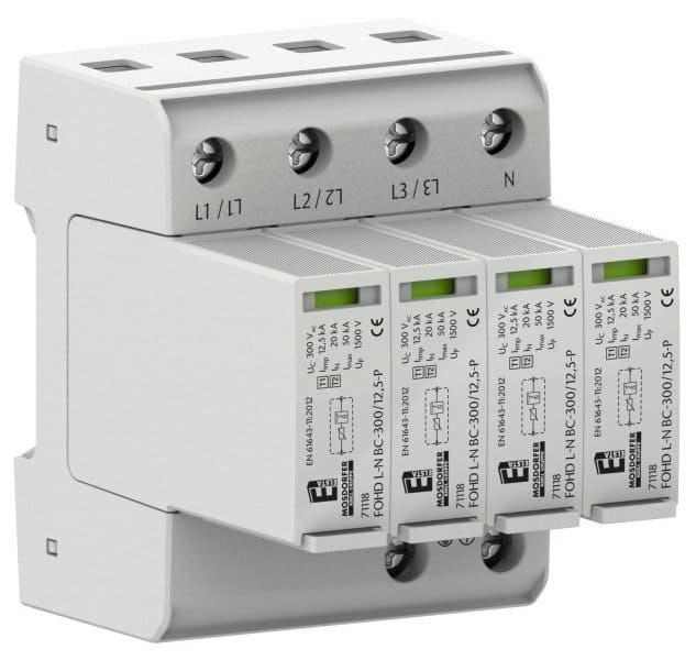 ELSTA - Blitzstromableiter 4+0/BC/12,5KA FOHD BC TNS 300/12,5-P ELSTA