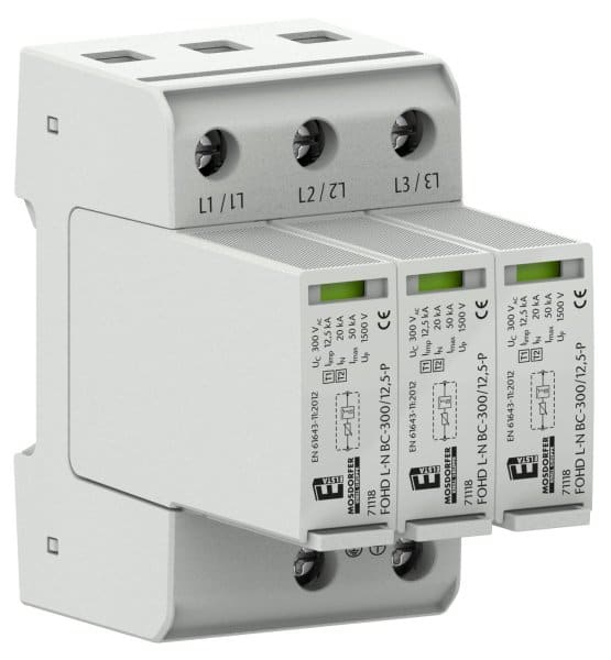 ELSTA - Blitzstromableiter 3+0/BC/12,5KA FOHD BC TNC 300/12,5-P ELSTA
