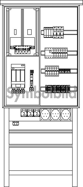 ELSTA - Baustromverteiler AEV B 50A 0/0/3/3 TN ÜA(3)C Netz B