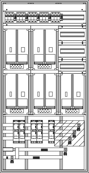 ELSTA - ZV-B-5Z-C-1GF oben- 3GF rechts (NH000-D02) Netz B