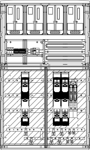 ELSTA - Messwandler MW F 400A-HV 630EL - 2x400L+2x160L Netz B