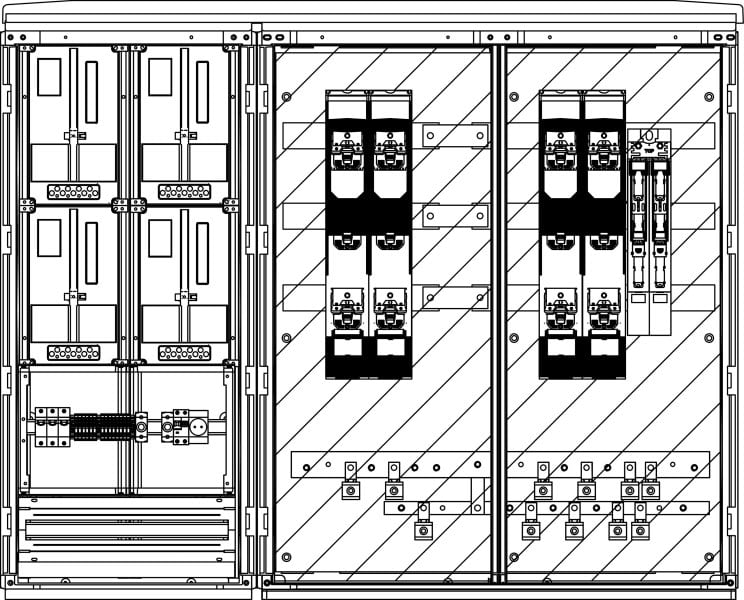 ELSTA - Messwandler MW FN 600A-HV 2x630ELK - 630L+400L+2x160L Netz B