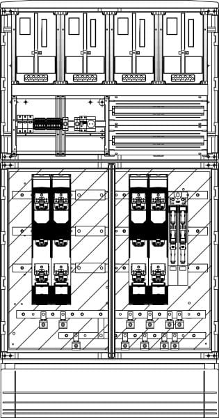 ELSTA - Messwandler MW I 400A-HV 2x400ELK - 2x400L+2x160L Netz B