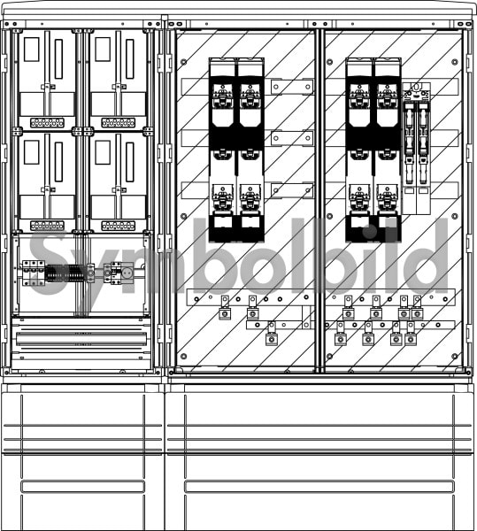 ELSTA - Messwandler MW IN 600A-HV 2x630ELK - 2x630L ÜA(3)B/C Netz B