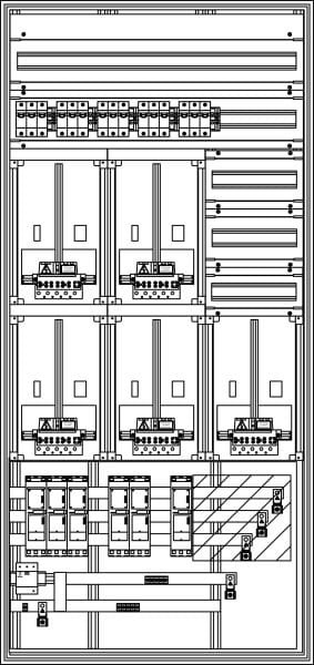 ELSTA - ZV-N-5Z-C-2GF oben-3GF rechts (NH000-D02-ÜA(3)B/C) Netz NÖ