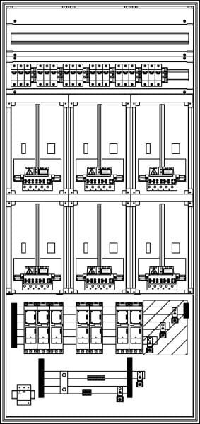 ELSTA - ZV-N-6Z-C-2GF oben (NH000-D02-ÜA(3)B/C) Netz NÖ