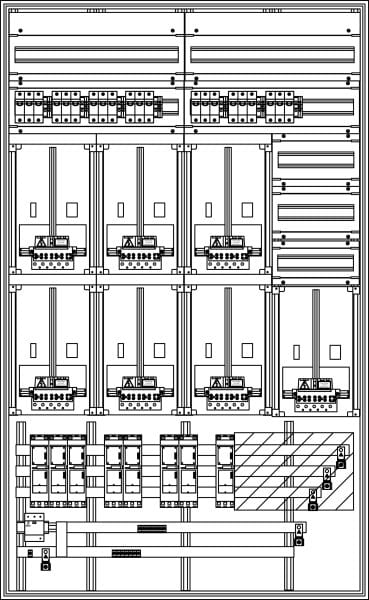 ELSTA - ZV-N-7Z-D-2GF oben-3GF rechts (NH000-D02-ÜA(3)B/C) Netz NÖ