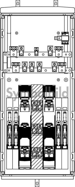 ELSTA - Vorzählerkasten VZK A4 1350 Cu/DV240 7x160L ÜA(3)B/C ZAO B1 Netz B