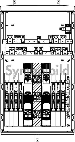 ELSTA - Vorzählerkasten VZK A5 1350 Cu/DV240 2x400L 6x160L ZAO B1 Netz B