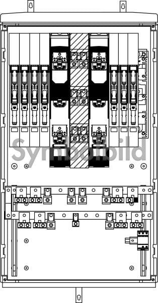 ELSTA - Vorzählerkasten VZK A5 1350 Cu/DV240 8x160L ÜA(3)B/C ZAU BB Netz NÖ
