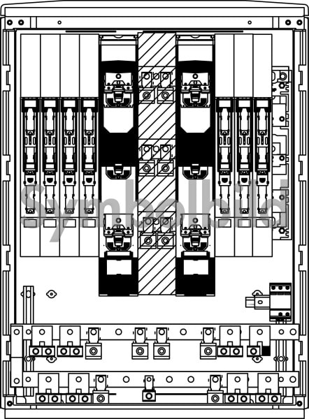 ELSTA - Vorzählerkasten VZK F5 1080 Cu/DV240 10x160L B1 Netz B