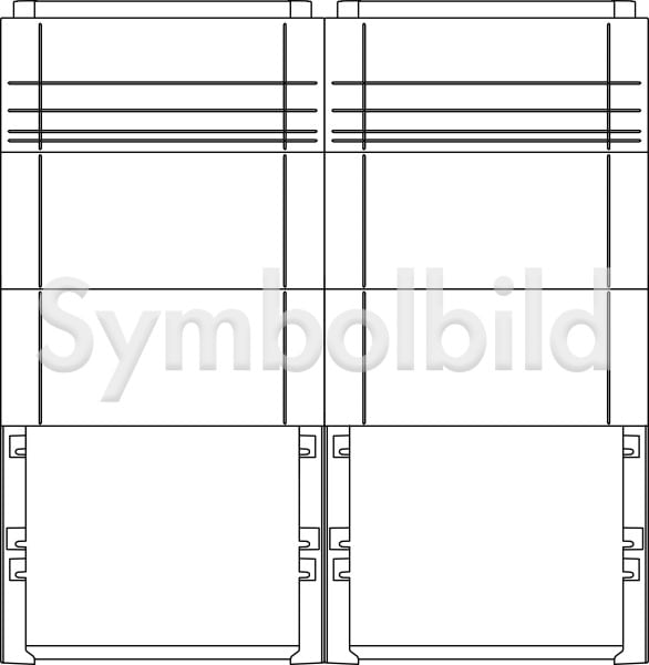 ELSTA - Sockelkombi S4S X0-S4S X0 1200/320 (S4HS-S4HS) AS/ST/SC RAL7032