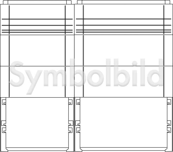 ELSTA - Sockelkombi S4S X0-S5S X1 1200/320 (S4HS-S5HS) AS/ST/SC RAL7032