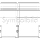 ELSTA - Sockelkombi S4S X0-S5S X1 1200/320 (S4HS-S5HS) AS/ST/SC RAL7032