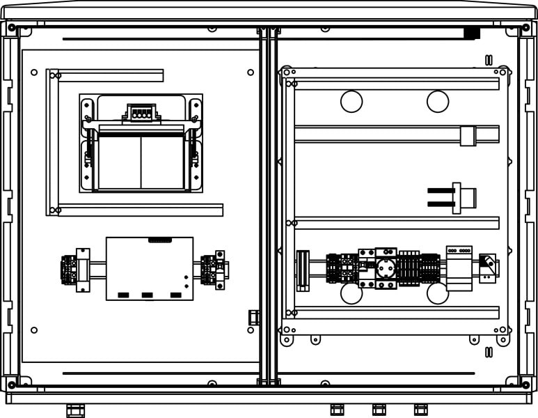 ELSTA - Fernwirkschrank + USV 230V AC F6 - Wiener Netze