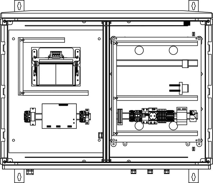 ELSTA - Fernwirkschrank + USV 230V AC AP - Wiener Netze