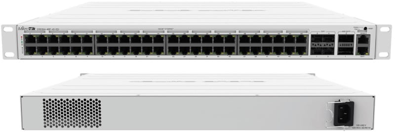 MIKROTIK - PoE Switch 48x Gigabit 4x SFP+ 2x QSFP+ PE 802.3af/at