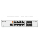 MIKROTIK - Passiv PoE Switch 8xRJ45 Gigabit + 4x SFP 802.3af/at m. optionalem Netzteil