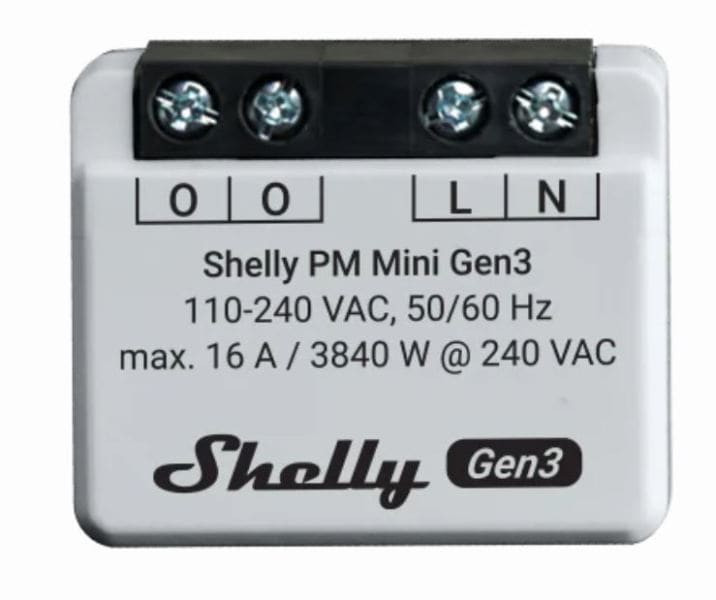 SHELLY - Shelly · Unterputz · PM Mini Gen. 3 · WLAN · BT