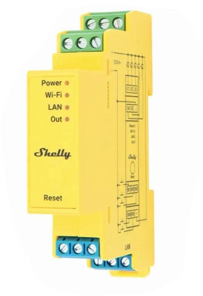 SHELLY - Shelly · Hutschiene · Pro RGBWW PM · LED Lichtcontroller