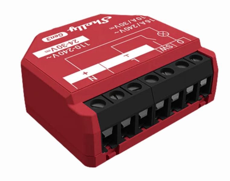 SHELLY - Shelly · Unterputz · 1PM Gen3 · Relais · max 16A · WLAN