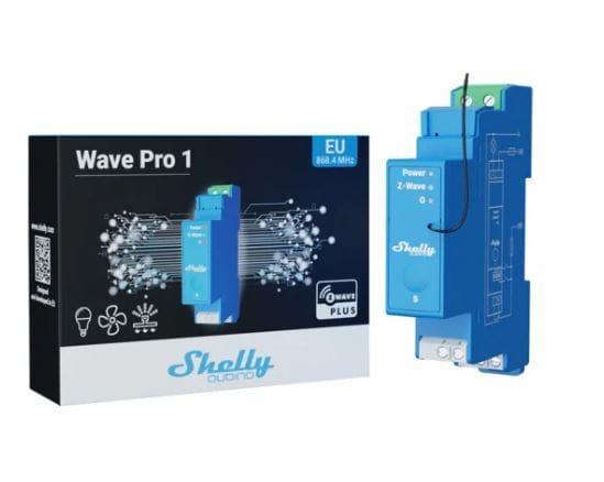 SHELLY - Shelly · Hutschiene · Wave Pro 1 · Relais · max. 16A