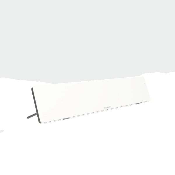 ETHERMA - Arbeitsplatzheizung auf Schreibtisch, 60x12cm 50W Weiß Timer 230V