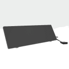 ETHERMA - Arbeitsplatzheizung unter Schreibtisch, 60x20cm 90W Schwarz Timer 230V