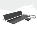 ETHERMA - Arbeitsplatzheizung Set bestehend aus LAVA-DESK TOP & SUB Schwarz 230V