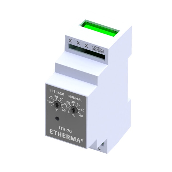 ETHERMA - Elektronischer Verteilereinbauregler, 5-60°C, 16A, 230V
