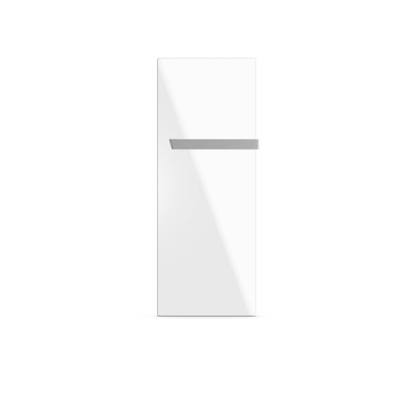 ETHERMA - Badinfrarotheizung SMART, Glas reinweiß satiniert, 130x50cm, 400W, 230