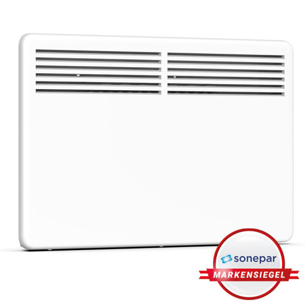 ETHERMA - MS! Wandkonvektor mit Thermostat, weiß, 64x40cm, 1500W, Stecker