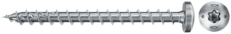 FISCHER AUSTRIA - Spannplattenschraube Torx TX 4,0x40 Halbrundkopf, Vollgewinde BC200