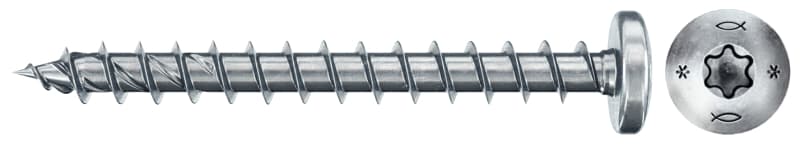 FISCHER AUSTRIA - Spannplattenschraube Torx TX 4,0x30 Halbrundkopf, Vollgewinde BC200