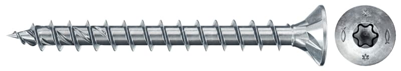 FISCHER AUSTRIA - Spannplattenschraube Torx TX 4,0x30 Senkkopf, Vollgewinde BC50