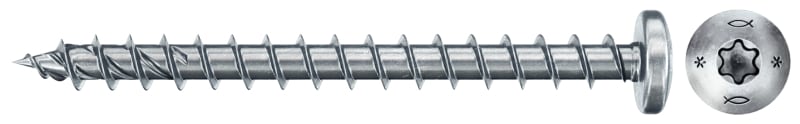 FISCHER AUSTRIA - Spannplattenschraube Torx TX 5,0x60 Halbrundkopf, Vollgewinde BC100