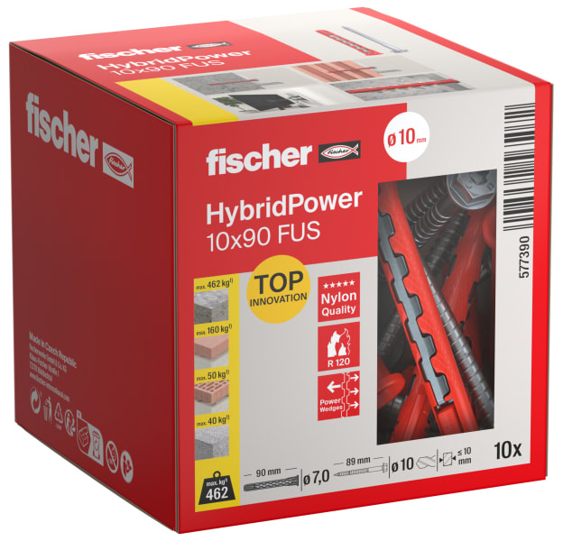 FISCHER AUSTRIA - HybridPower 10x90 FUS (10). Kunststoff trifft Stahl. Stark, sicher & einfach