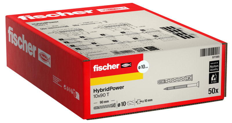 FISCHER AUSTRIA - HybridPower 10x90 T (50). Kunststoff trifft Stahl. Stark, sicher & einfach