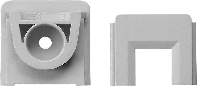 GIRA - Adapter Ltg.einf. Kanal 15 x 15 mm WG AP Grau