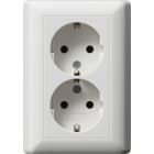 GIRA - SCHUKO 2f Vollpl. o.Kr. STK Standard 55 Reinweiß m