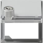 GIRA - Adapterrahmen KD Schloss gleich + BSF Gira TX_44 (WG UP) F Alu
