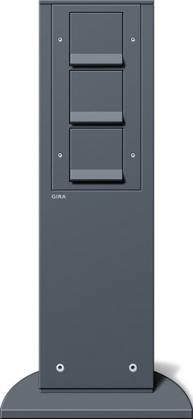 GIRA - E-Säule 3x SCHUKO SH 491 mm Gira Energiesäule Anthrazit
