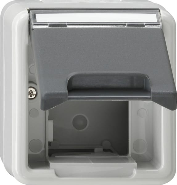 GIRA - Gehäuse KD + BSF Einschübe Komm.technik WG AP Grau