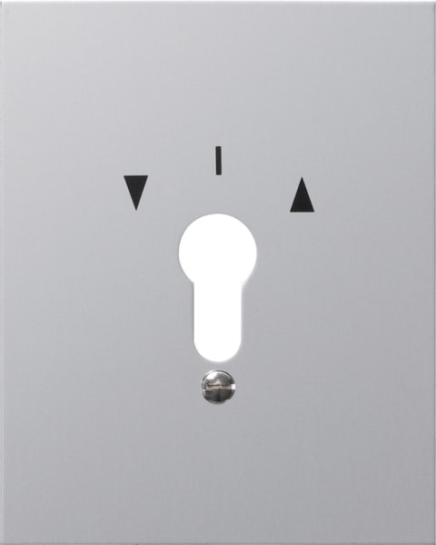 GIRA - Metallabd. + Symbole WG AP Aluminium
