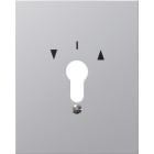 GIRA - Metallabd. + Symbole WG AP Aluminium