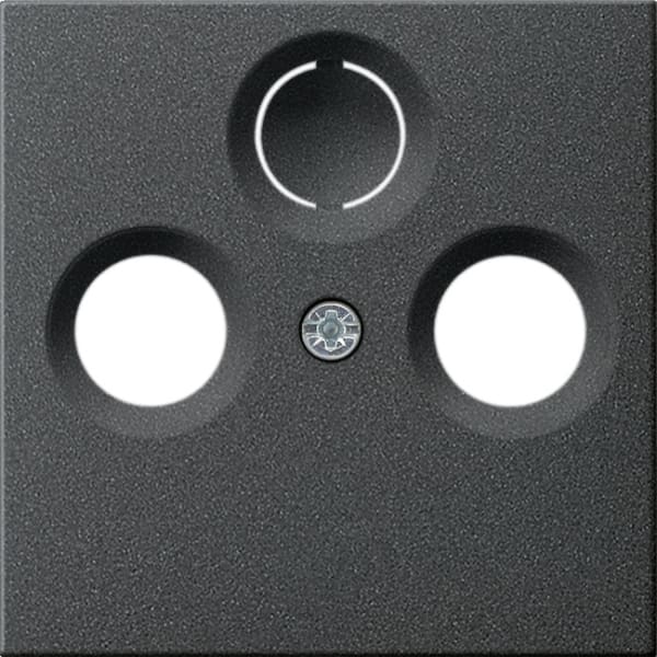 GIRA - Abd. Koaxial-Antennensteckd. System 55 Anthrazit