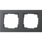 GIRA - Abdeckrahmen 2f Gira E2 Anthrazit